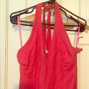 Pink Halter Top Dress